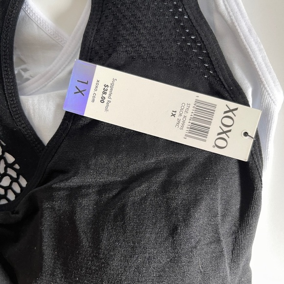 XOXO 2pk Plus Size Seamless Mesh Bralettes 1X and 2X Available - Picture 5 of 6